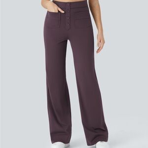 Halara Women's Purple High-Waisted Pants. Large Tall.